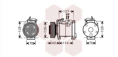 VAN WEZEL Kompressor,kliimaseade 0700K112